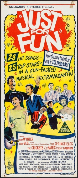 Just for Fun movie poster (1963) wood print