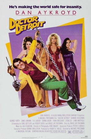Doctor Detroit movie poster (1983) wood print
