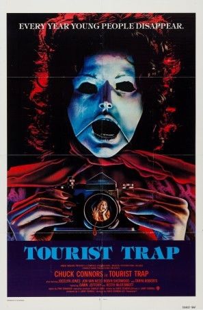 Tourist Trap movie poster (1979) wooden framed poster