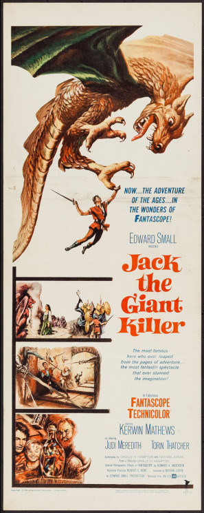 Jack the Giant Killer movie poster (1962) canvas poster