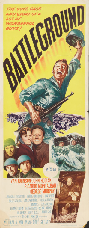 Battleground movie poster (1949) metal framed poster