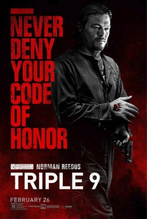 Triple 9 movie poster (2016) wood print