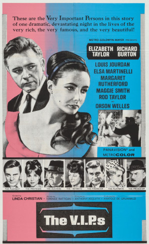 The V.I.P.s movie poster (1963) wooden framed poster