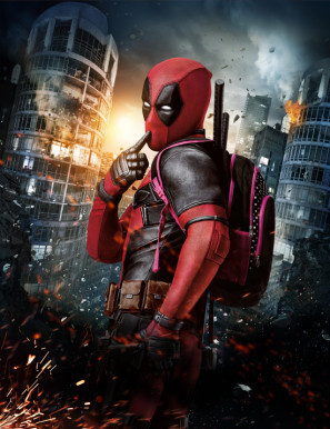 Deadpool   movie poster (2016 ) poster with hanger