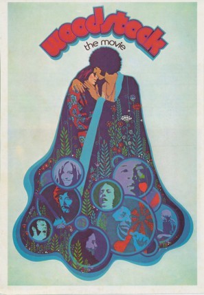 Woodstock movie poster (1970) pillow