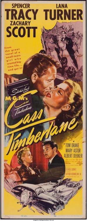 Cass Timberlane movie poster (1947) metal framed poster
