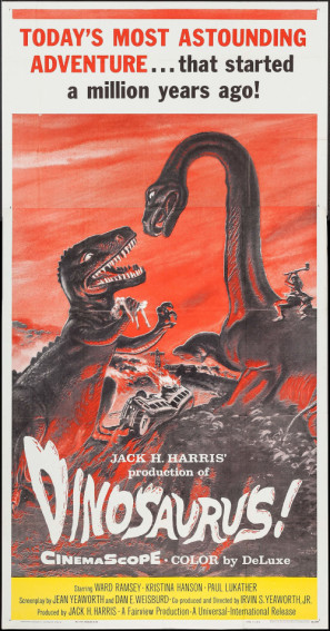 Dinosaurus! movie poster (1960) poster with hanger