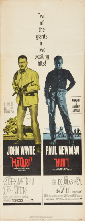 Hud movie poster (1963) canvas poster