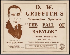 The Fall of Babylon movie poster (1919) metal framed poster