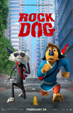 Rock Dog movie poster (2016) wood print