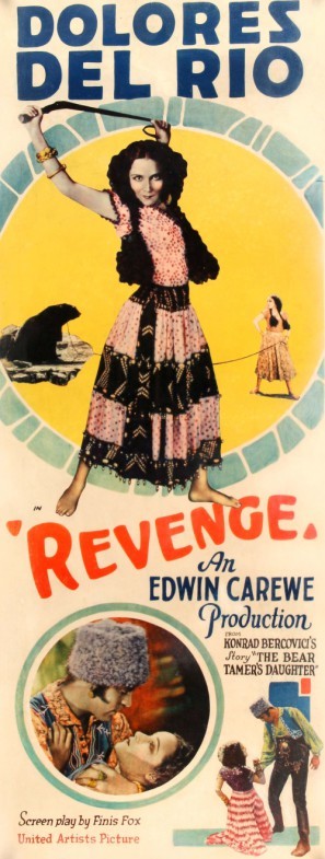 Revenge movie poster (1928) metal framed poster