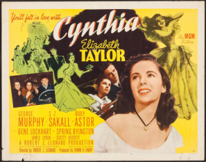 Cynthia movie poster (1947) Stickers MOV_otzanb1u