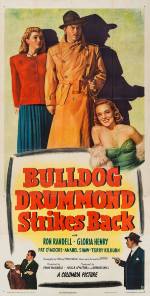 Bulldog Drummond Strikes Back movie poster (1947) sweatshirt