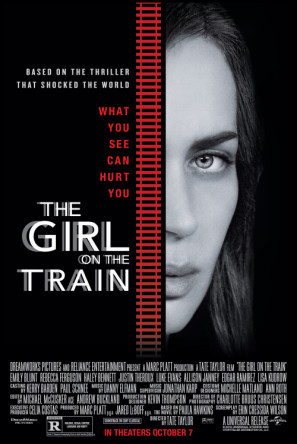 The Girl on the Train movie poster (2016) wood print