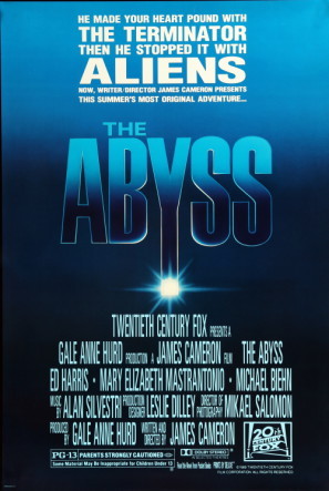 The Abyss movie poster (1989) wood print