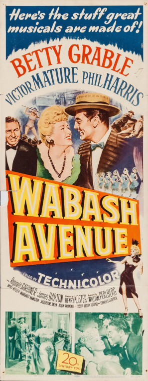 Wabash Avenue movie poster (1950) metal framed poster