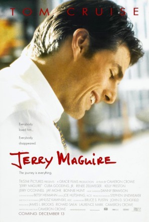 Jerry Maguire movie poster (1996) metal framed poster