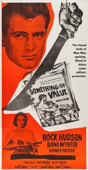 Something of Value movie poster (1957) poster with hanger