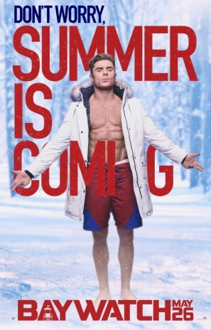 Baywatch movie poster (2017) poster with hanger