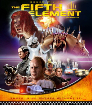 The Fifth Element movie poster (1997) metal framed poster