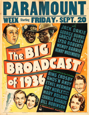 The Big Broadcast of 1936 movie poster (1935) Stickers MOV_pt8nj3ot