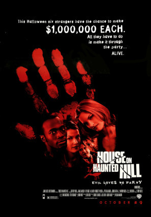 House On Haunted Hill movie poster (1999) poster with hanger