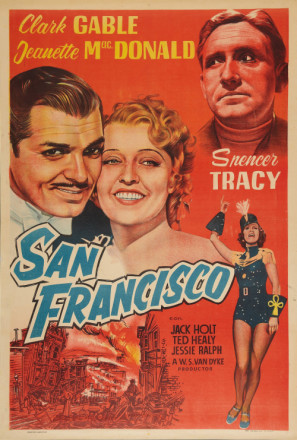 San Francisco movie poster (1936) pillow