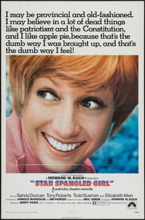 Star Spangled Girl movie poster (1971) pillow