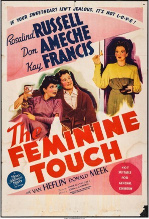 The Feminine Touch movie poster (1941) wooden framed poster