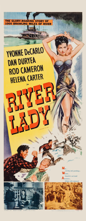 River Lady movie poster (1948) canvas poster