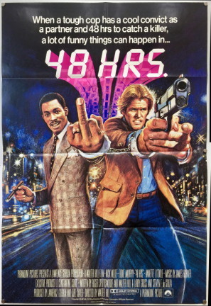 48 Hours movie poster (1982) metal framed poster