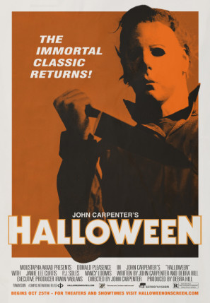 Halloween movie poster (1978) poster with hanger
