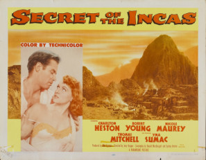 Secret of the Incas movie poster (1954) metal framed poster