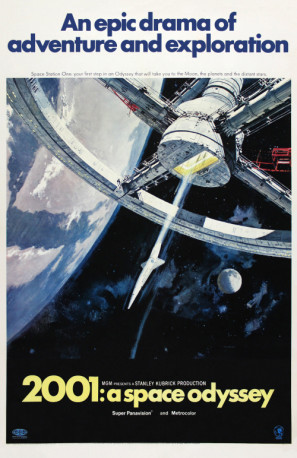 2001: A Space Odyssey movie poster (1968) canvas poster