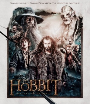 The Hobbit: The Desolation of Smaug movie poster (2013) wood print