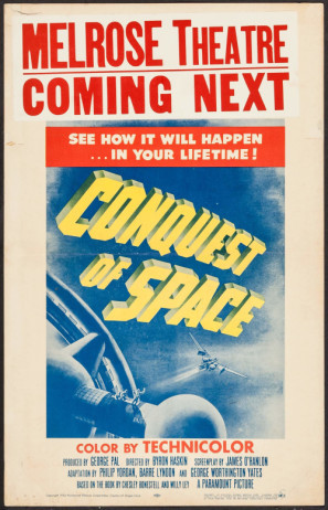 Conquest of Space movie poster (1955) pillow