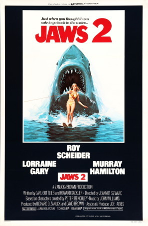 Jaws 2 movie poster (1978) mouse pad