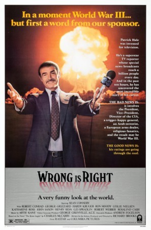 Wrong Is Right movie poster (1982) canvas poster