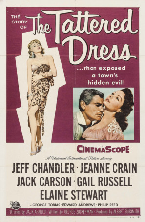 The Tattered Dress movie poster (1957) Longsleeve T-shirt