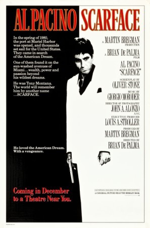 Scarface movie poster (1983) wooden framed poster