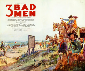 3 Bad Men movie poster (1926) poster with hanger