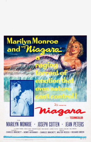 Niagara movie poster (1953) pillow