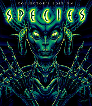 Species movie poster (1995) pillow