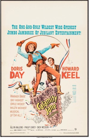 Calamity Jane movie poster (1953) poster with hanger