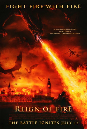 Reign of Fire movie poster (2002) mouse pad