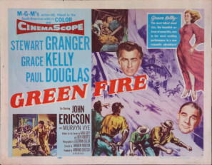 Green Fire movie poster (1954) pillow