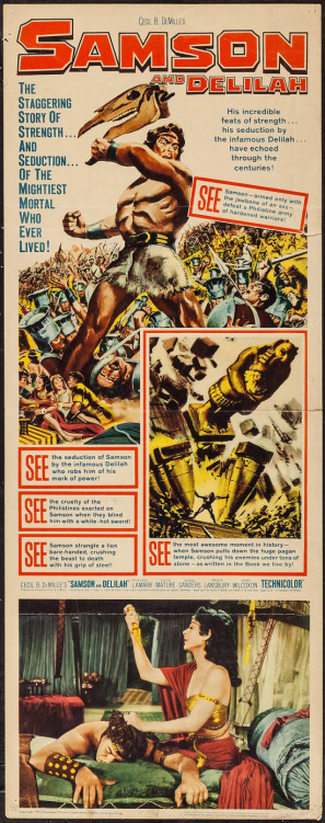 Samson and Delilah  movie poster (1949 ) metal framed poster