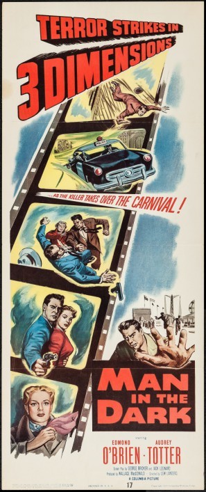 Man in the Dark movie poster (1953) pillow