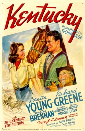 Kentucky movie poster (1938) metal framed poster