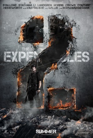 The Expendables 2  movie poster (2012 ) metal framed poster